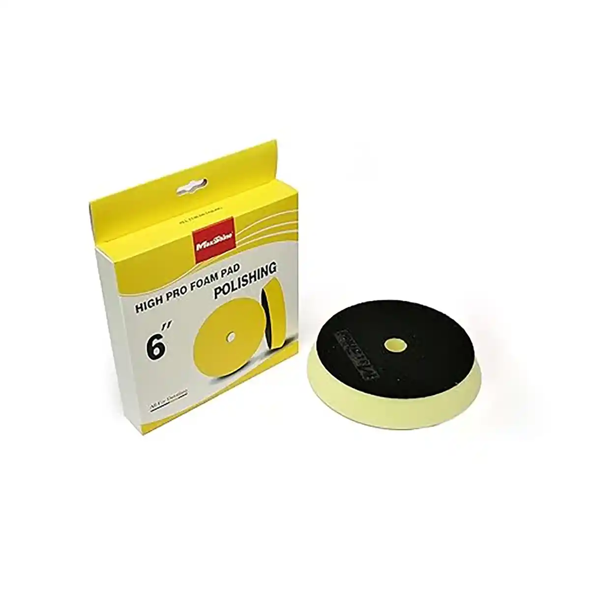 Maxshine High Pro Yellow Foam Polishing Pad 6.2 Inch for High-Gloss